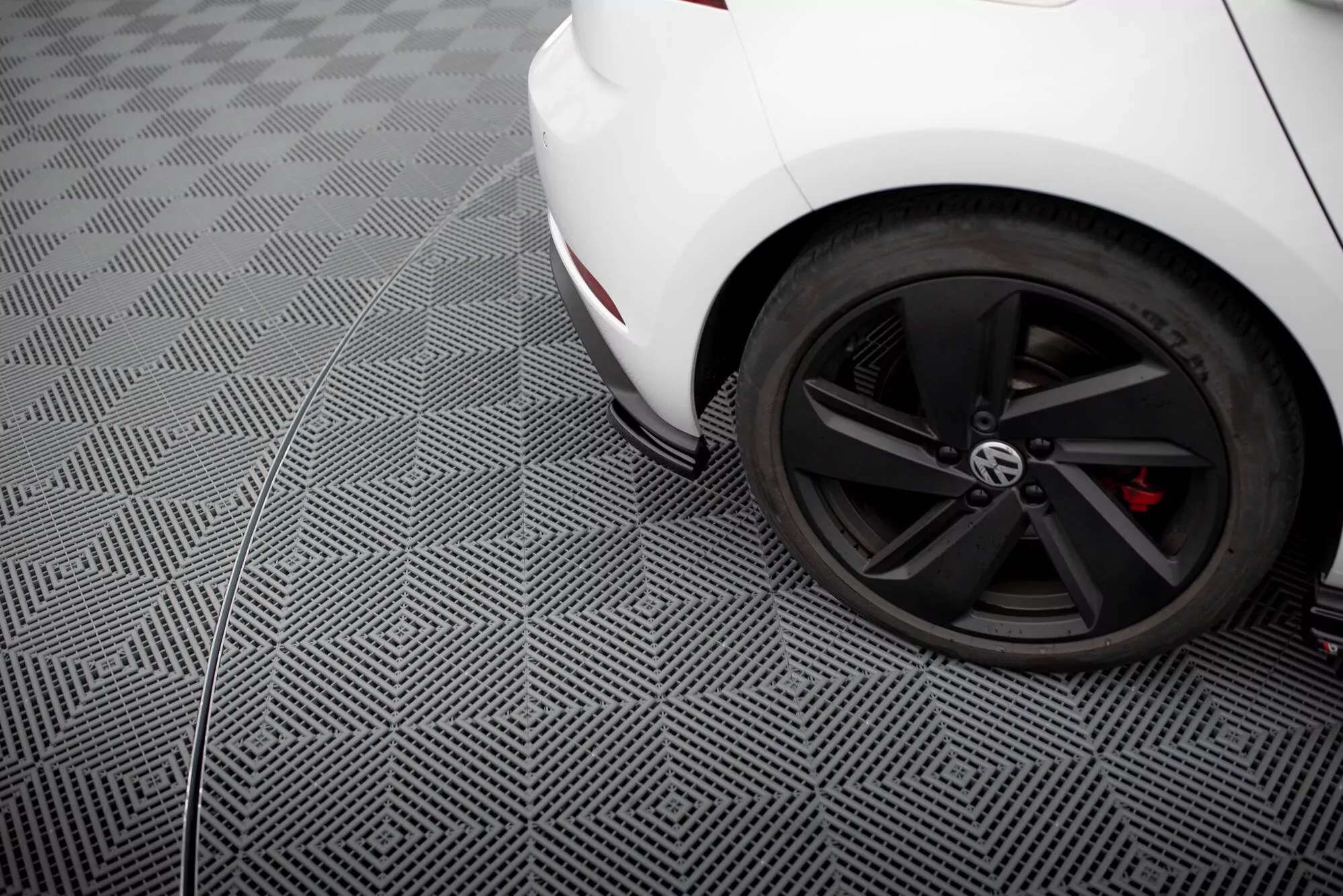 Heck Ansatz Flaps Diffusor Passend Für Diffusor Passend Für VW GOLF 7 GTI FL Schwarz Hochglanz Schwarz Hochglanz