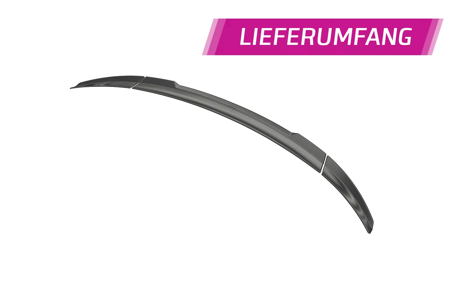 Heckflügel mit ABE für Audi R8 (4S) Spyder HF761 Strukturiert (schwarz matt)