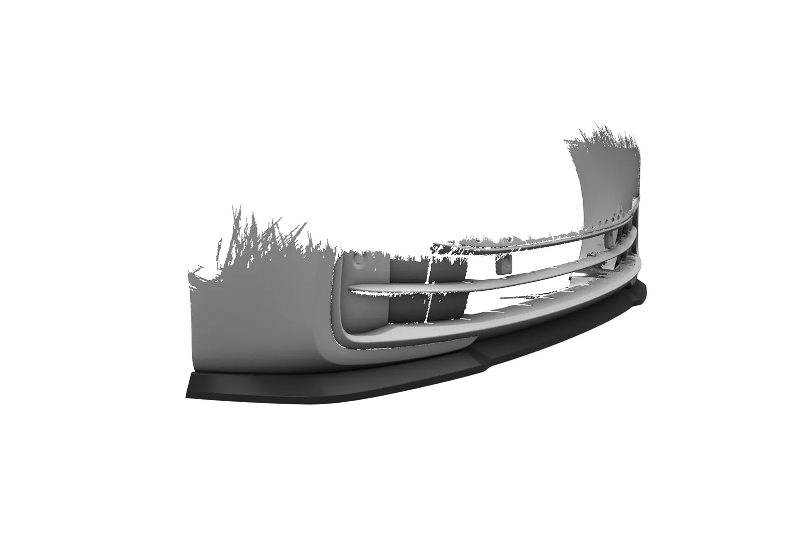 Cup-Spoilerlippe mit ABE für VW ID3 CSL528 Schwarz Strukturiert