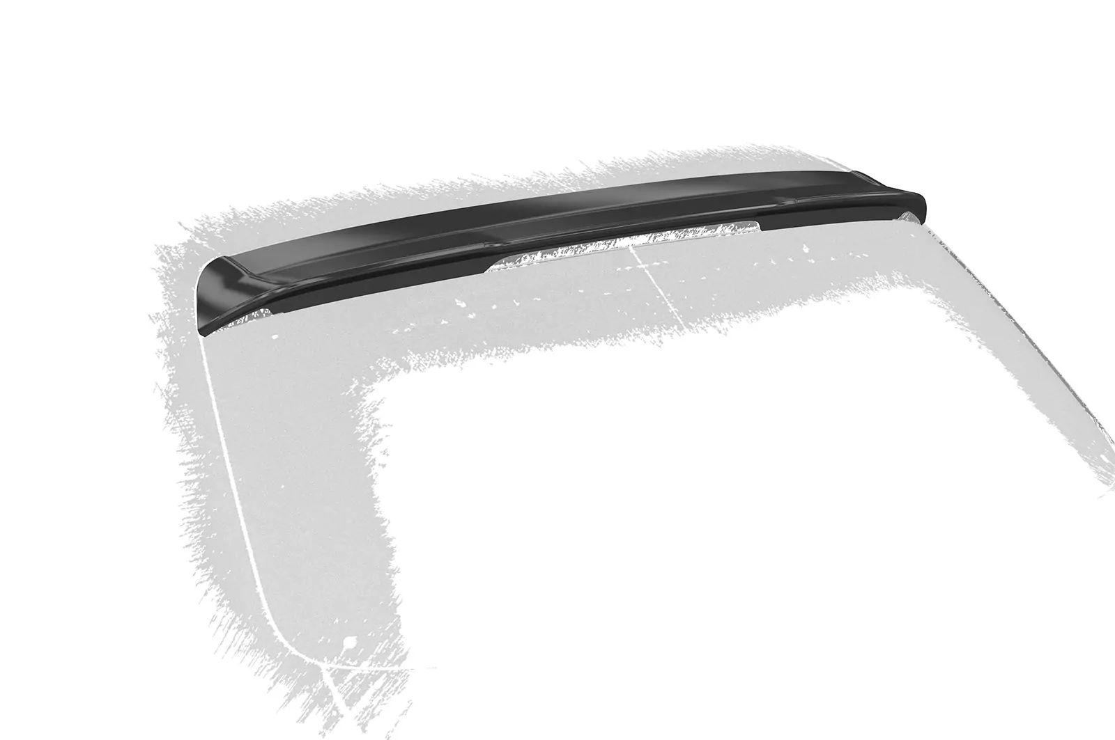 Heckflügel mit ABE für Audi A4 B8 (Typ 8K) Avant HF968 Schwarz Strukturiert