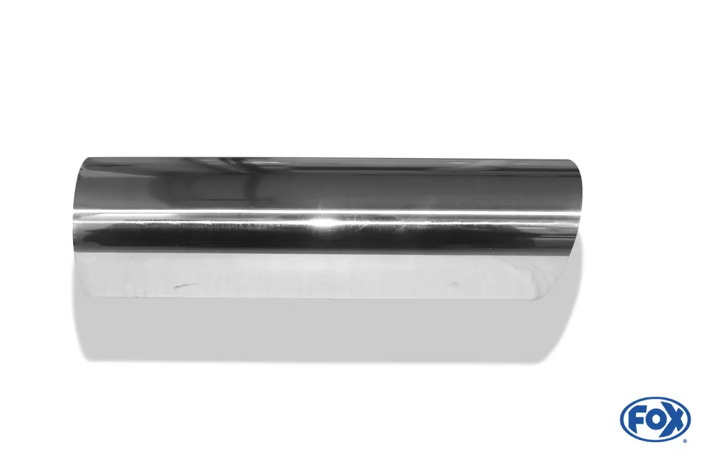 Anschweißendrohr Typ 14  Ø 90 mm / Länge: 300 mm - rund / uneingerollt / 15° abgeschrägt / ohne Absorber