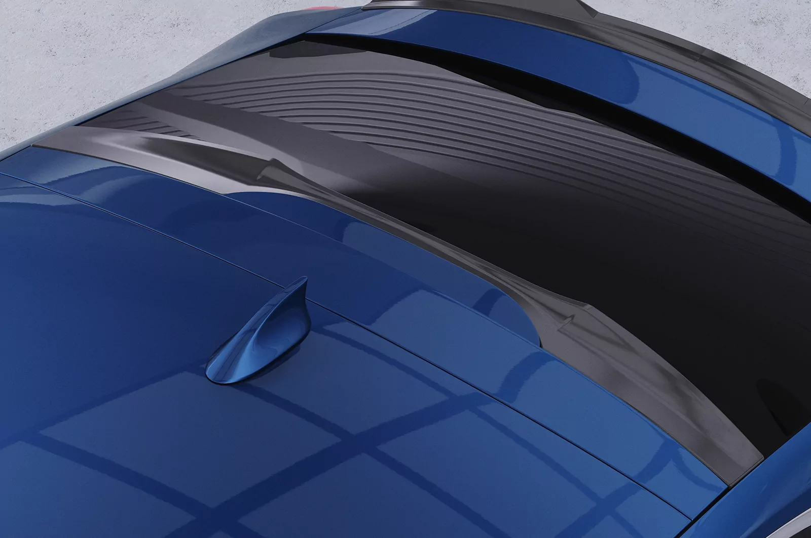 Heckscheibenblende für Opel Insignia B Grand Sport HSB082 Schwarz Strukturiert