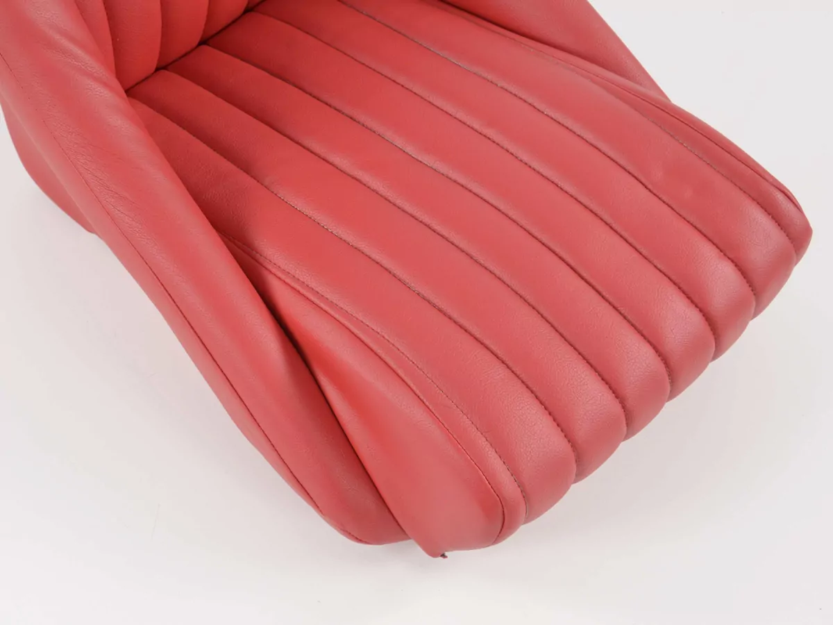 FK Oldtimersitze Auto Vollschalensitze Set Classic 2 Kunstleder rot mit Kopfstütze