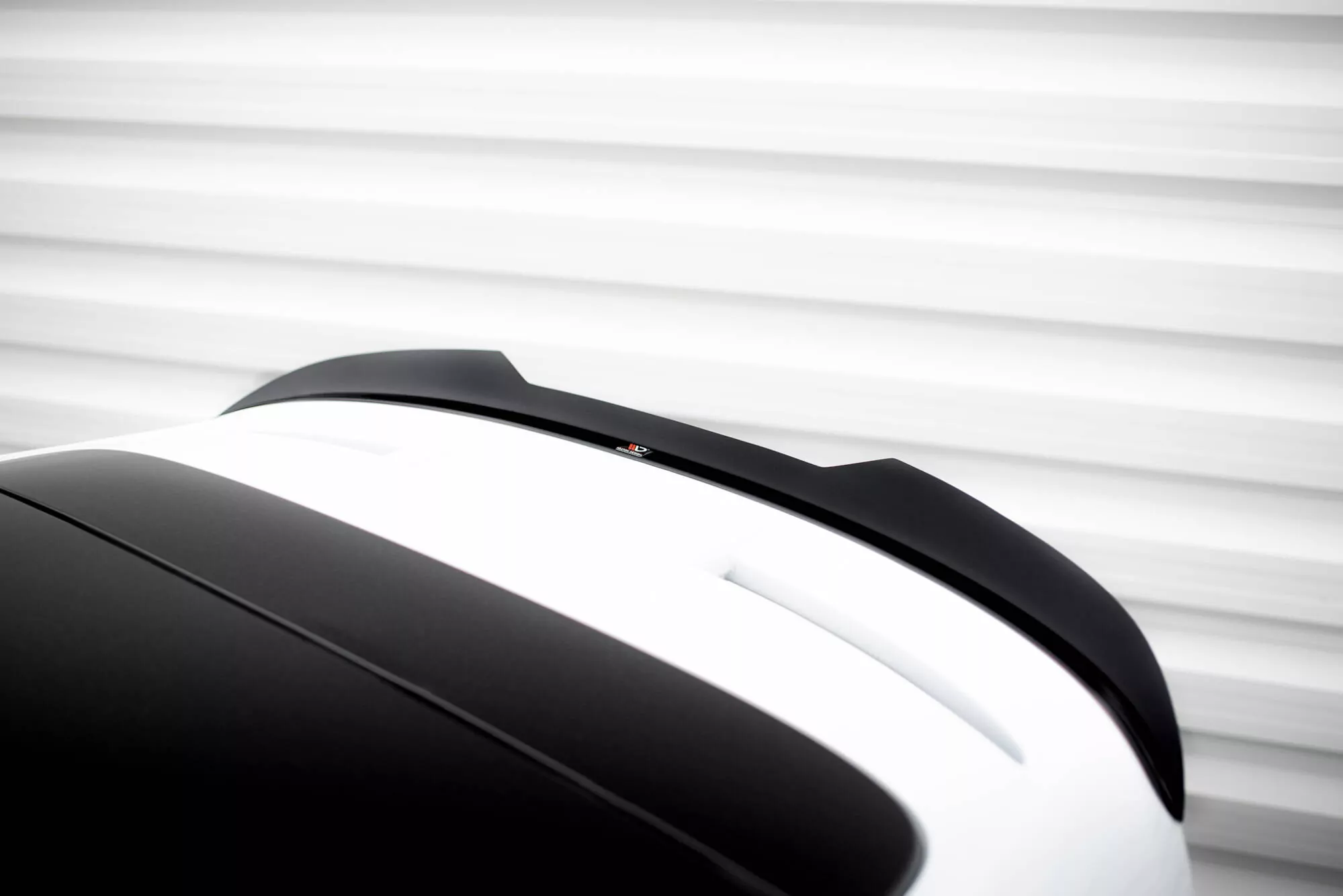 Spoiler CAP Passend Für Ford Fiesta 7 ST Black And White Edition Facelift Schwarz Hochglanz