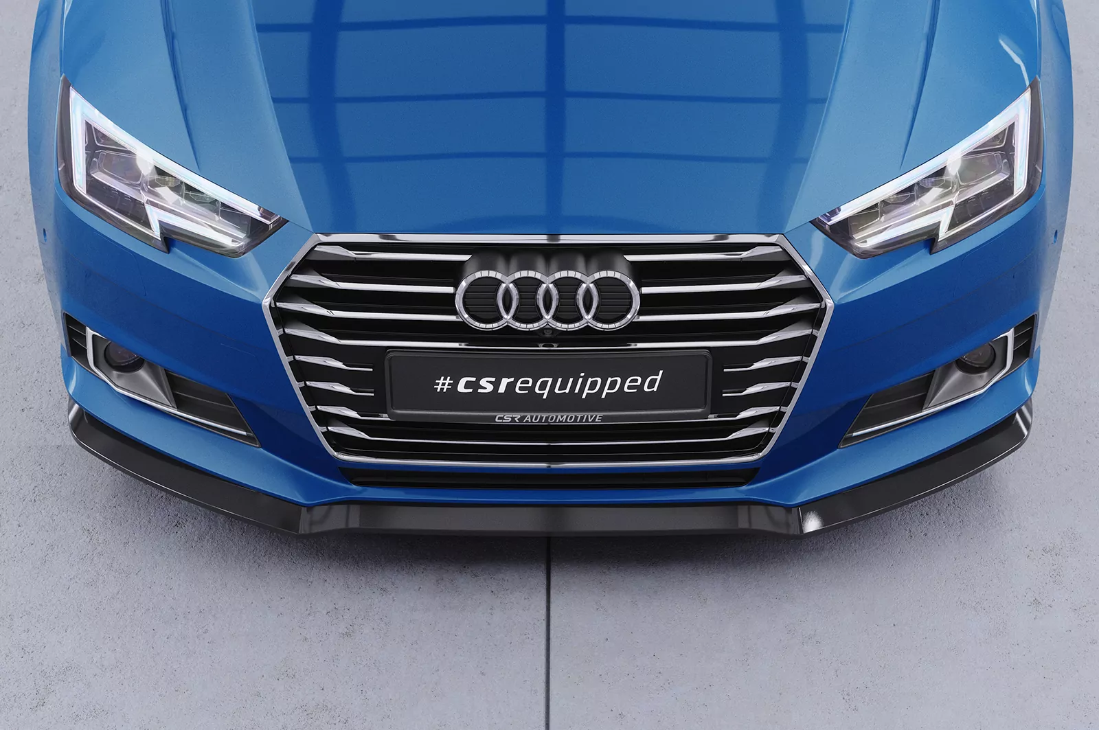 Cup-Spoilerlippe mit ABE für Audi A4 B9 (Typ 8W) CSL388 Strukturiert (schwarz matt)