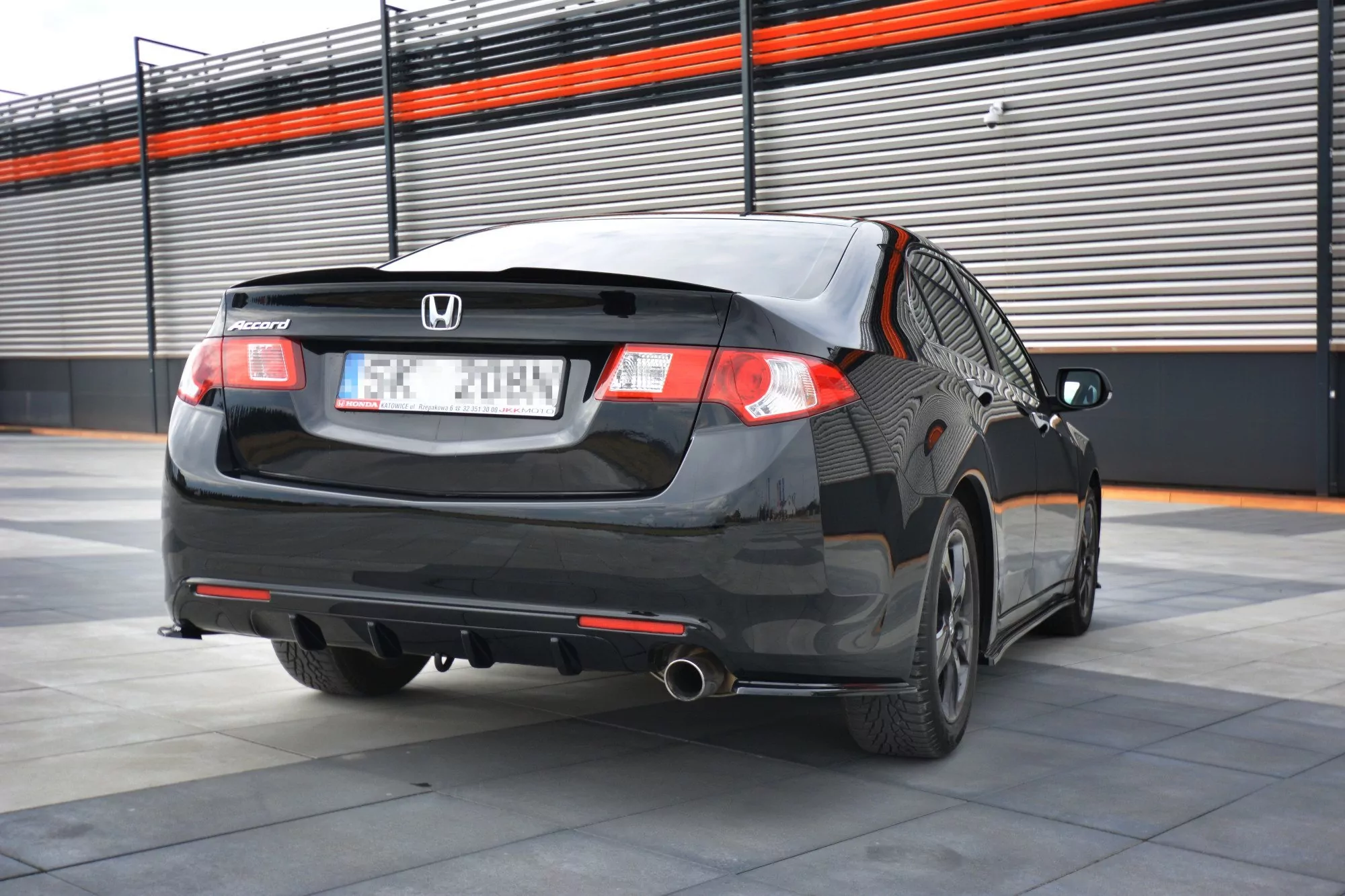 Diffusor Heck Ansatz Passend Für Passend Für HONDA ACCORD MK8. CU-Serie Schwarz Hochglanz Schwarz Hochglanz