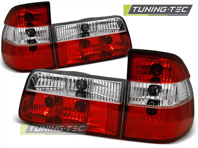 Tail Lights Red White Fits Bmw E39 09.95-08.00 Touring