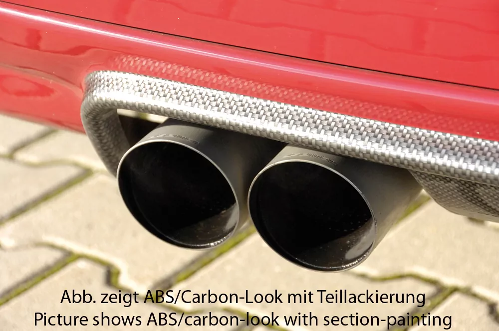 Rieger Heckeinsatz CS-Look für BMW 3er E46 M3 - Coupé 06.00- carbon optik