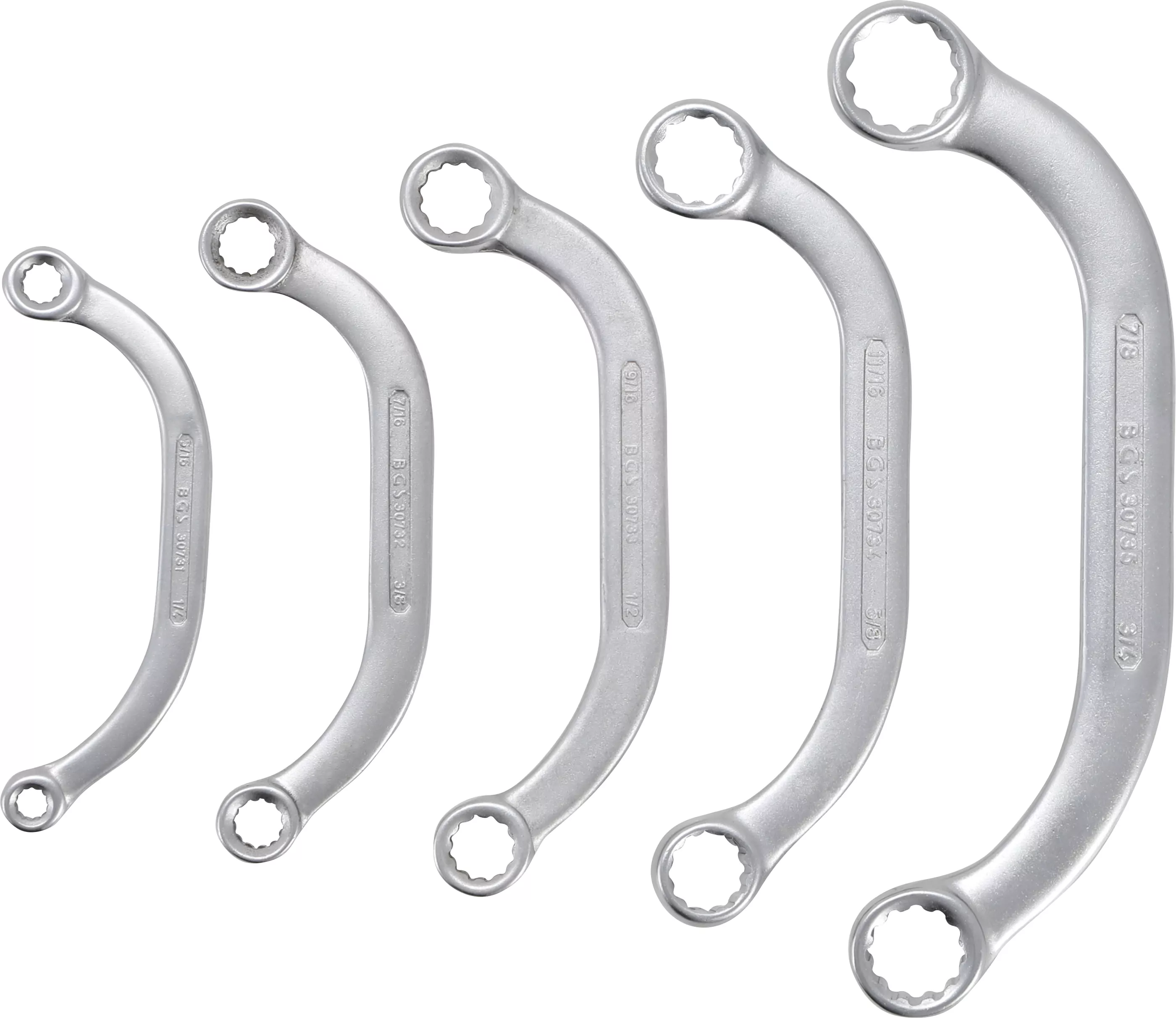 Starter- und Blockschlüssel-Satz | Zollgrößen | SW 1/4" - 7/8" | 5-tlg.