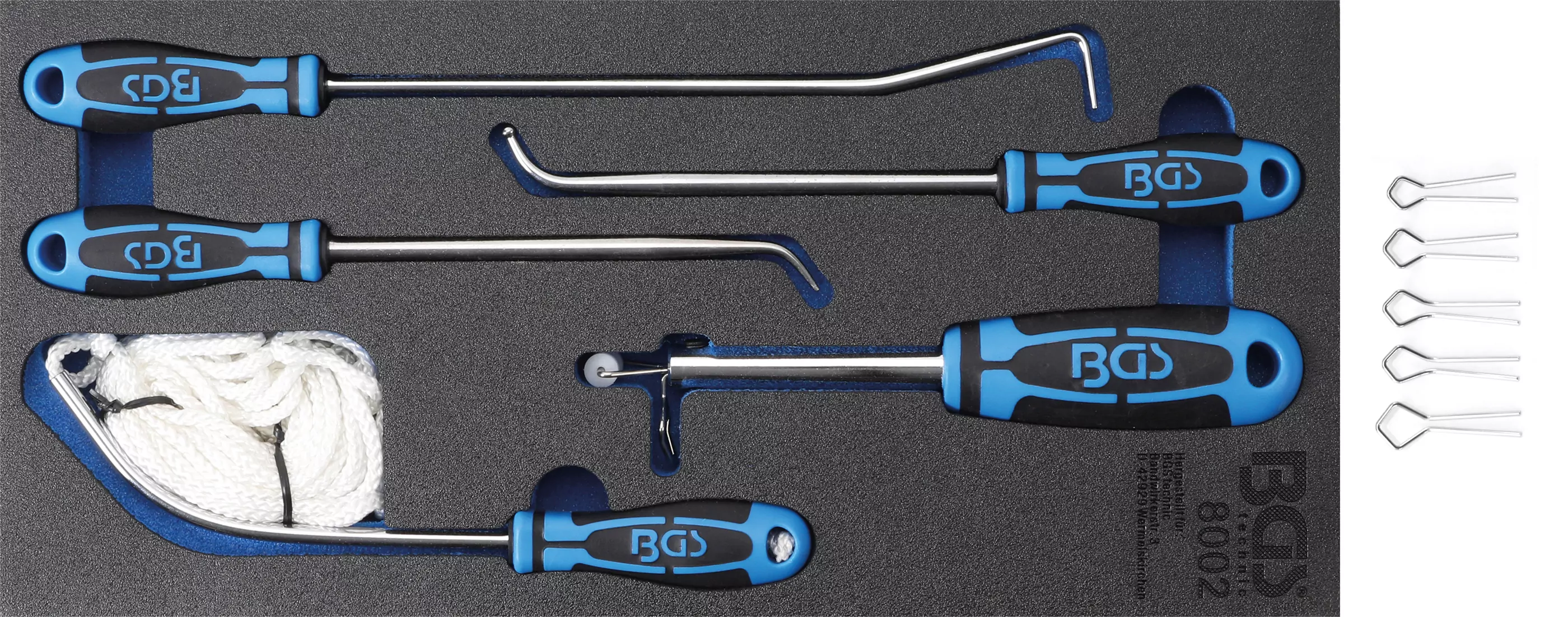 Werkstattwageneinlage 1/3: Windschutzscheiben-Werkzeug-Satz | 5-tlg.