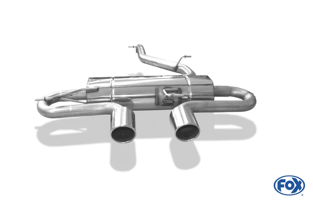 VW Golf VI R 4motion  Endschalldämpfer Ausgang mittig - 2x100 Typ 16