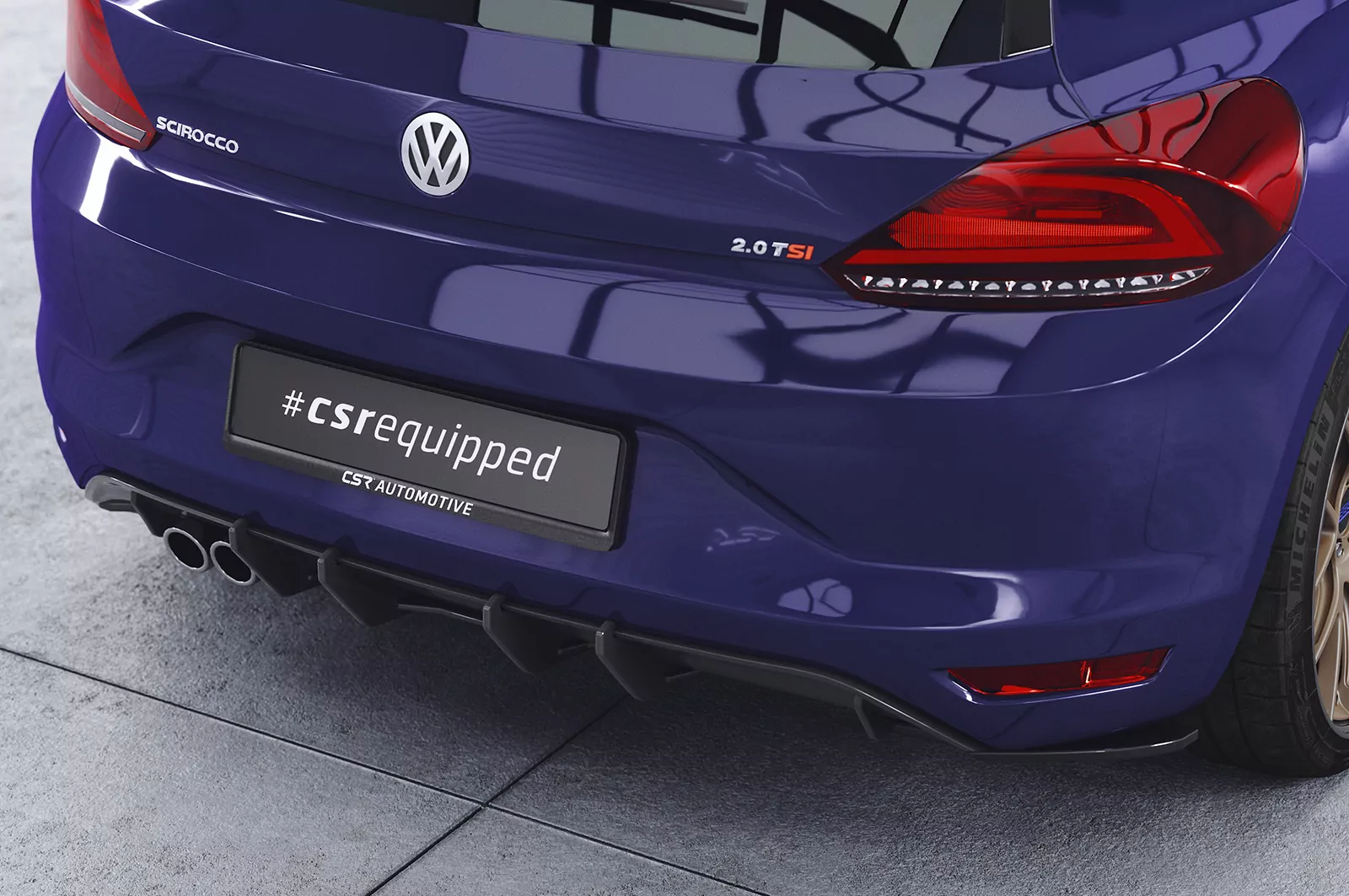 Racing Diffusor / Heckansatz für VW Scirocco 3 HA349