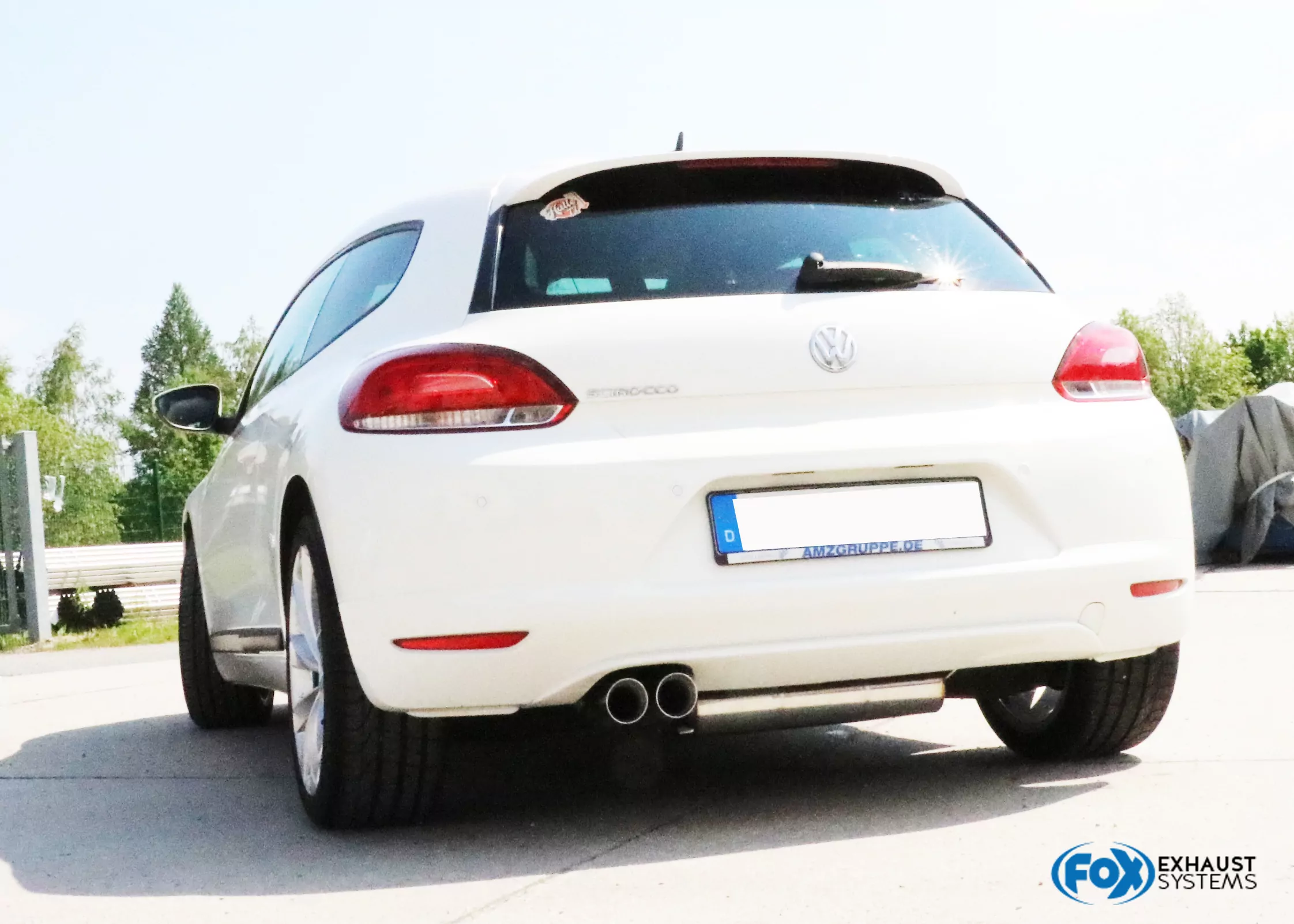 VW Scirocco - 13  Endschalldämpfer - 2x76 Typ 25