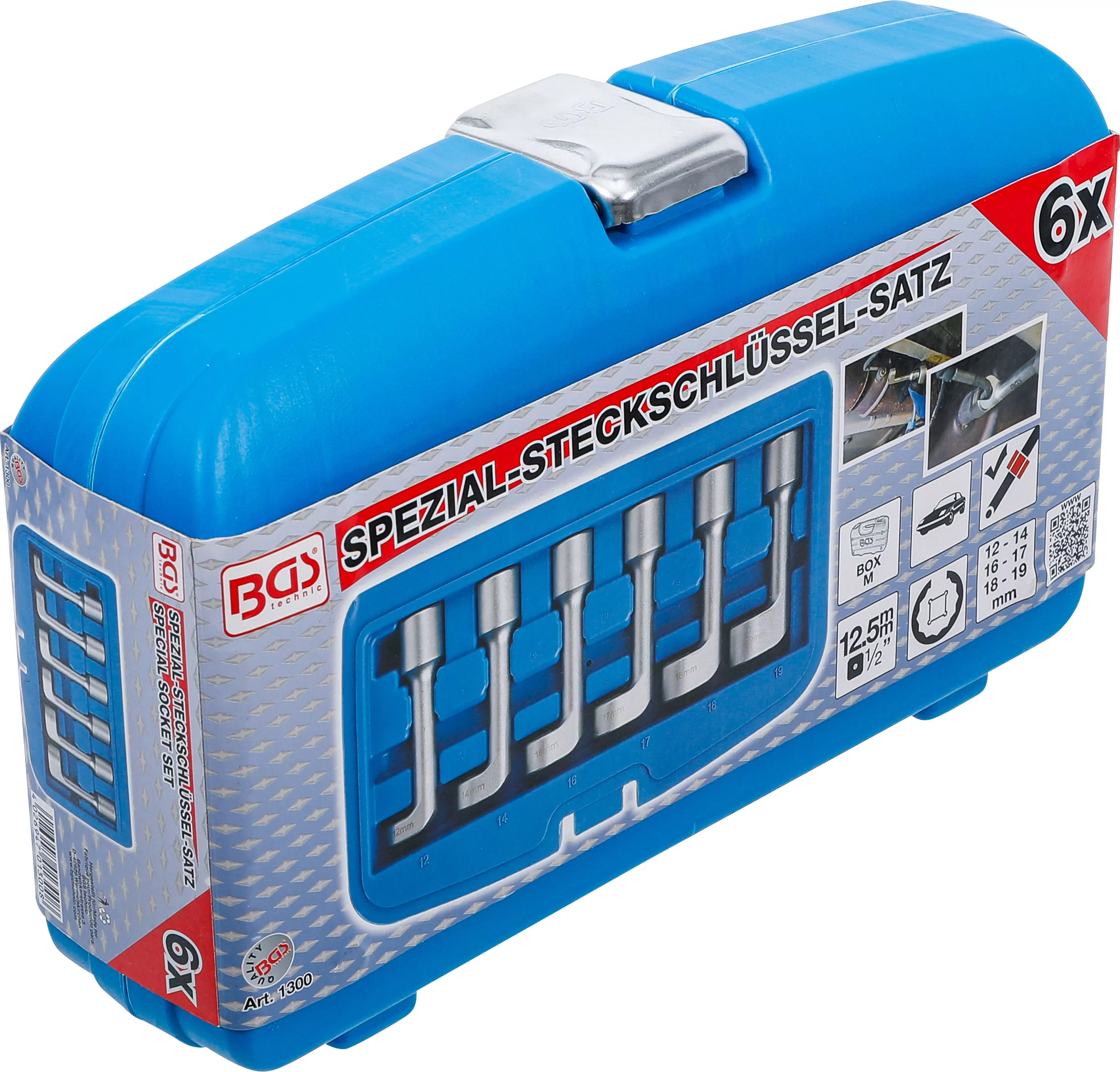 Spezial-Steckschlüssel-Satz | Antrieb Innenvierkant 12,5 mm (1/2") | SW 12 - 19 mm