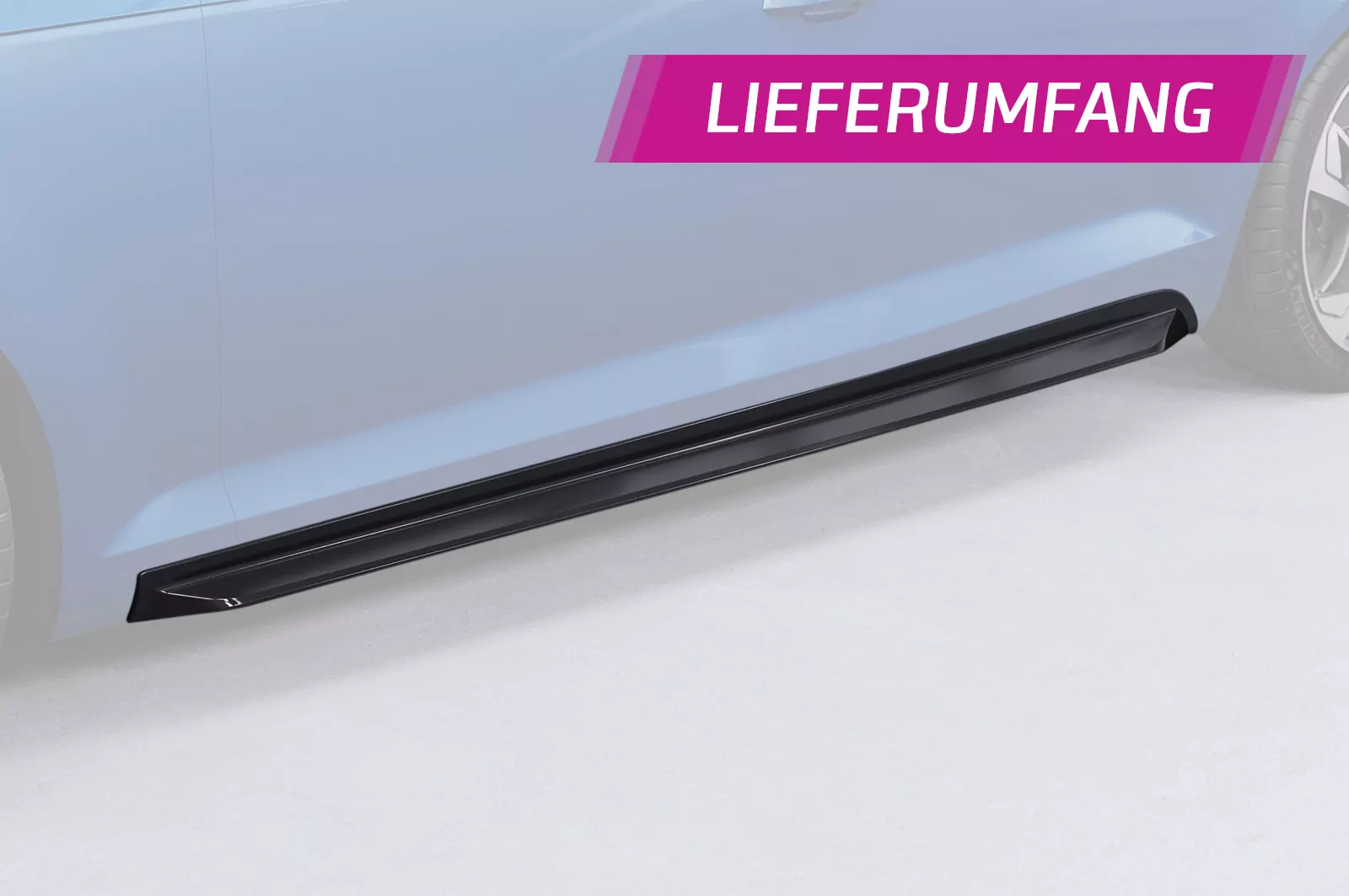 Seitenschweller für Audi A4 B9 (Typ 8W) SS572 Schwarz Strukturiert