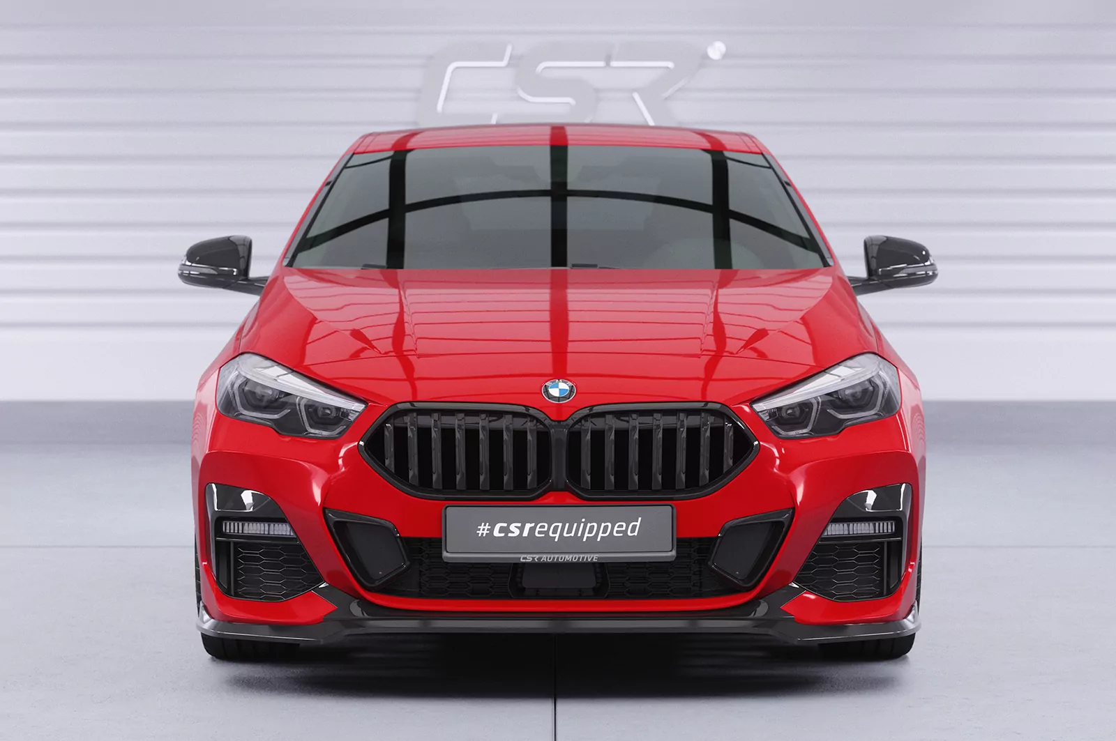 Cup-Spoilerlippe mit ABE für BMW 2er (F44) M-Sport / M2 CSL593 Schwarz Strukturiert