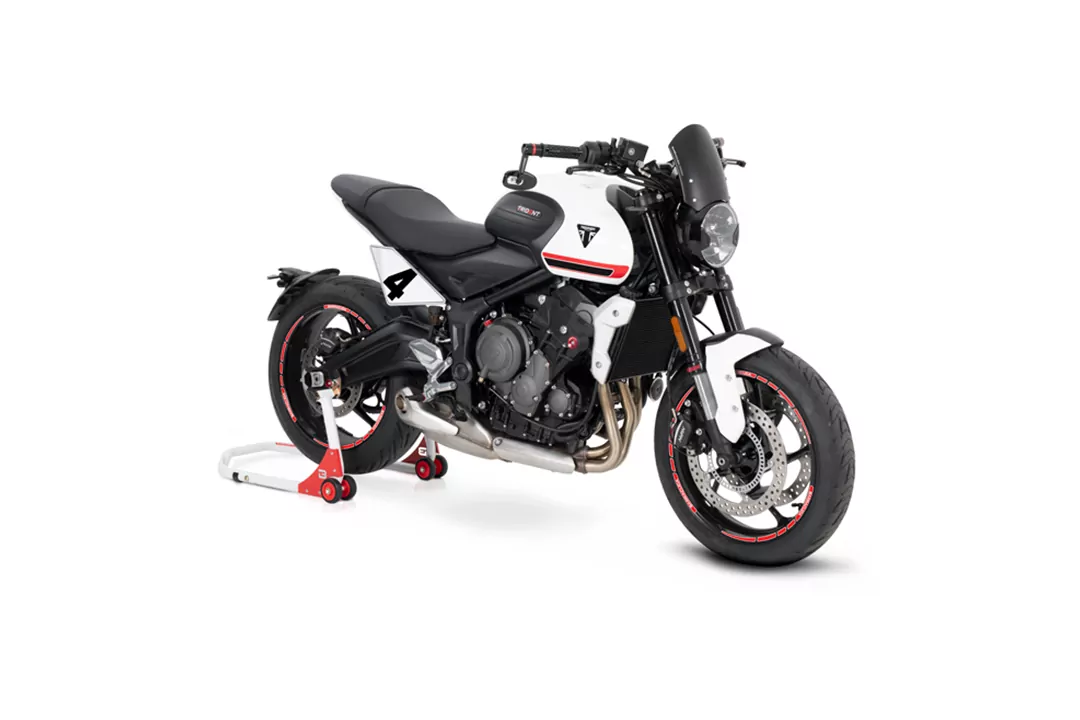 Barracuda Windschild Classic Aluminum schwarz für Triumph Trident 660 ab Modelljahr 2021-