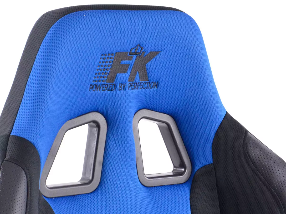 FK Sportsitz Bürodrehstuhl Racecar schwarz/blau Chefsessel Drehstuhl Bürostuhl