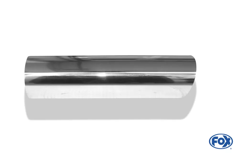 Anschweißendrohr Typ 14  Ø 80 mm / Länge: 300 mm - rund / uneingerollt / 15° abgeschrägt / ohne Absorber