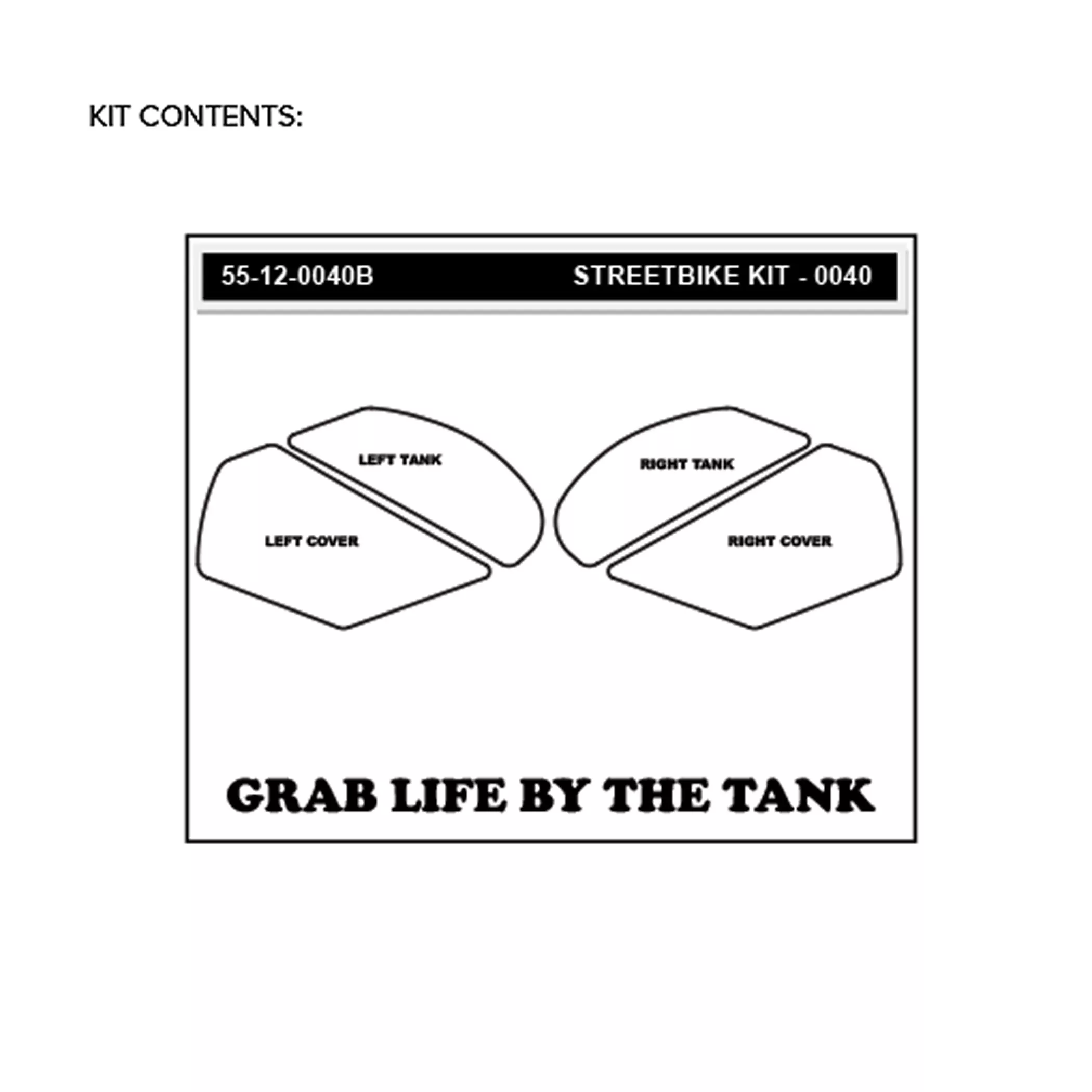 Stompgrip Traction Pad Super Volcano für Kawasaki Ninja ZX-10R / RR 11-22 Schwarz