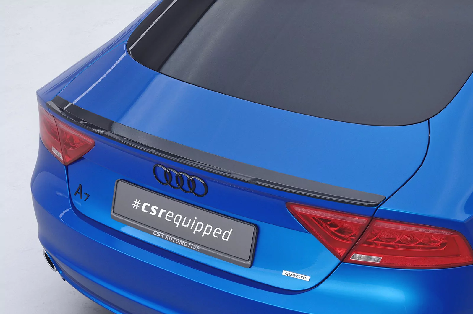 Heckflügel mit ABE für Audi A7 / S7 C7 (4G) Sportback HF890 Schwarz Strukturiert