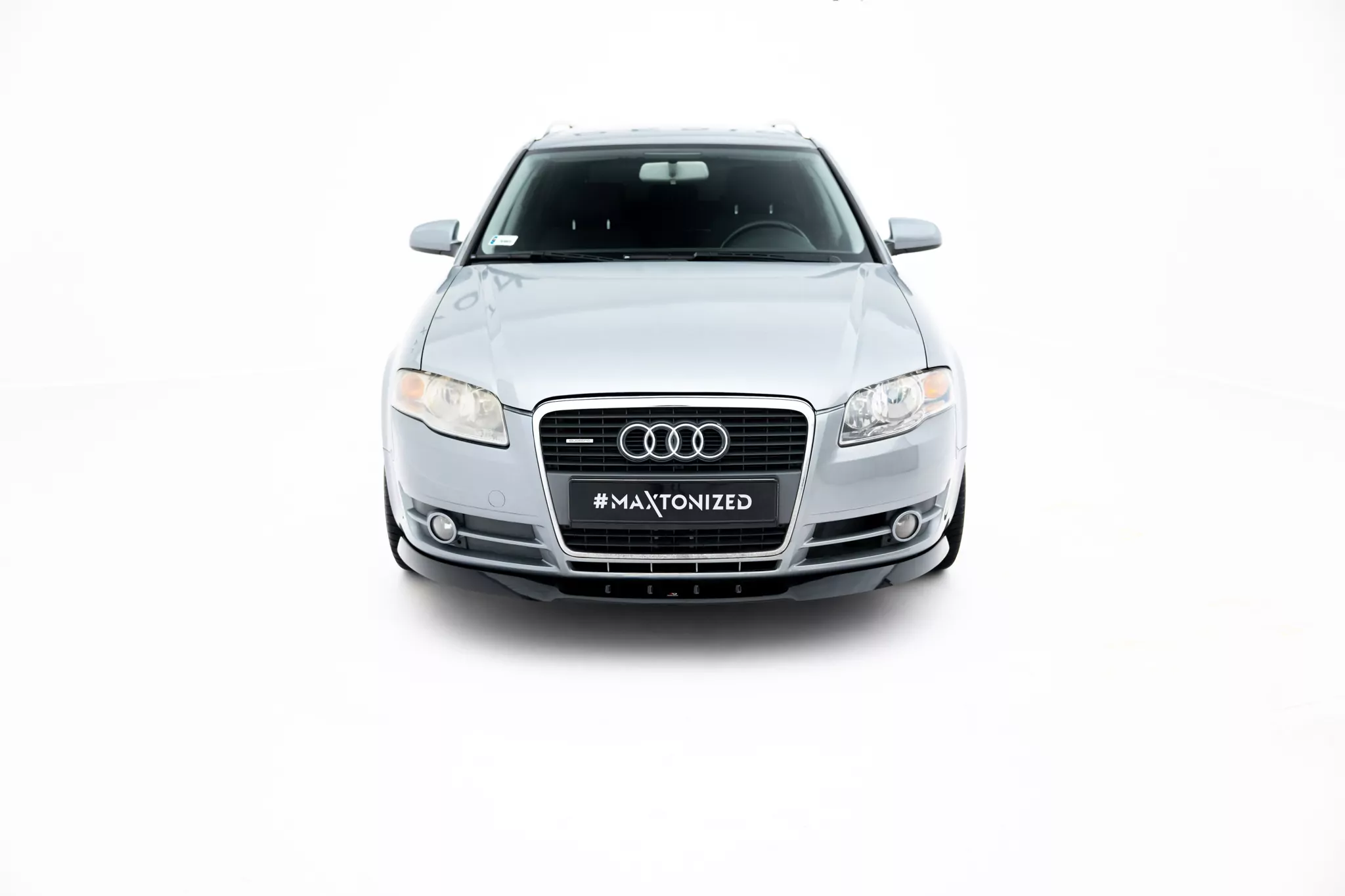 Front Ansatz Passend Für Passend Für AUDI A4 B7 Ver.1 Schwarz Hochglanz Schwarz Hochglanz