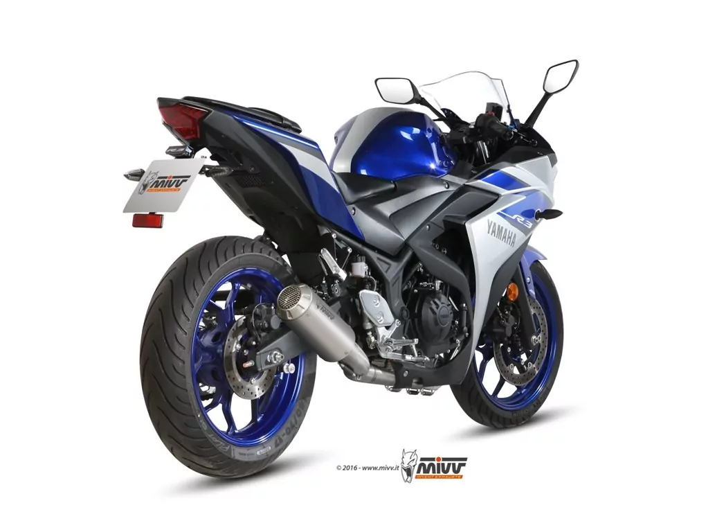 MIVV Komplettanlage MK3 Edelstahl YAMAHA YZF R25 2015 >