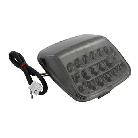 SHIN YO LED-Rücklicht, getöntes Glas und Chromreflektor, HARLEY-DAVIDSON V-Rod 02-08 E-geprüft