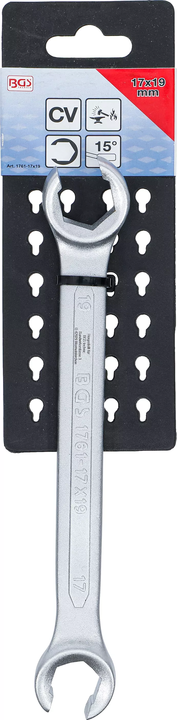 Offener Doppel-Ringschlüssel | SW 17 x 19 mm