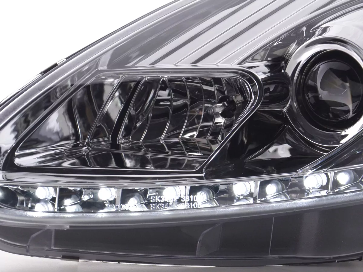 Scheinwerfer Set Daylight LED Tagfahrlicht Fiat Grande Punto 199 Bj. 05-08 chrom