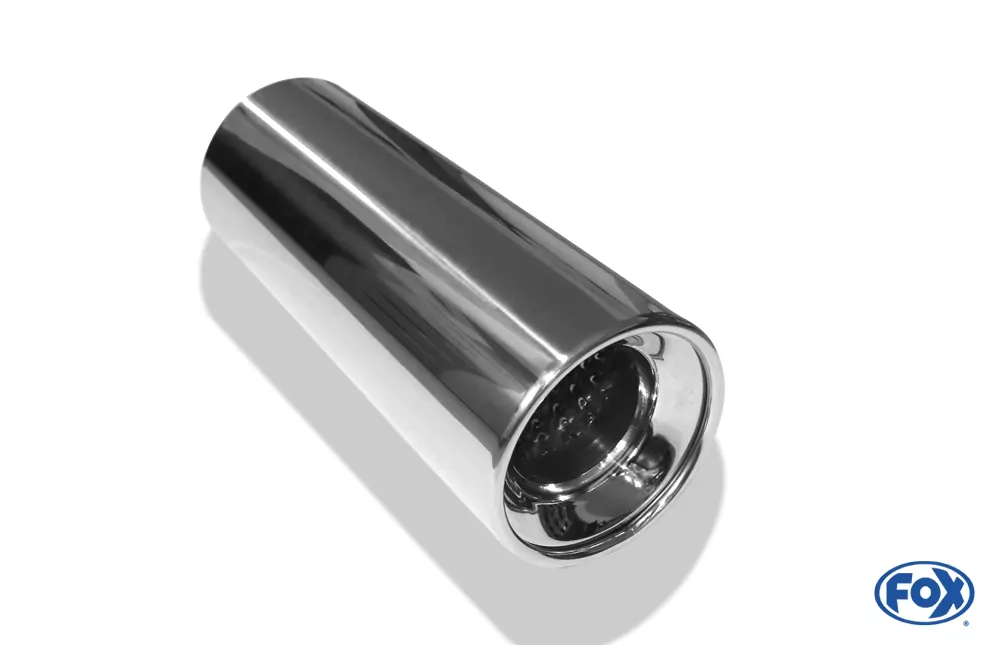 Anschweißendrohr Typ 13  Ø 114 mm / Länge: 300 mm - rund / eingerollt / gerade / mit Absorber