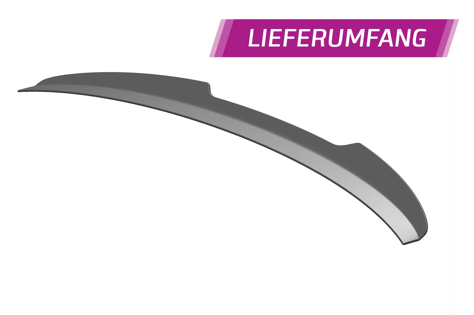 Heckflügel mit ABE für VW Golf 7 HF568 Strukturiert (schwarz matt)