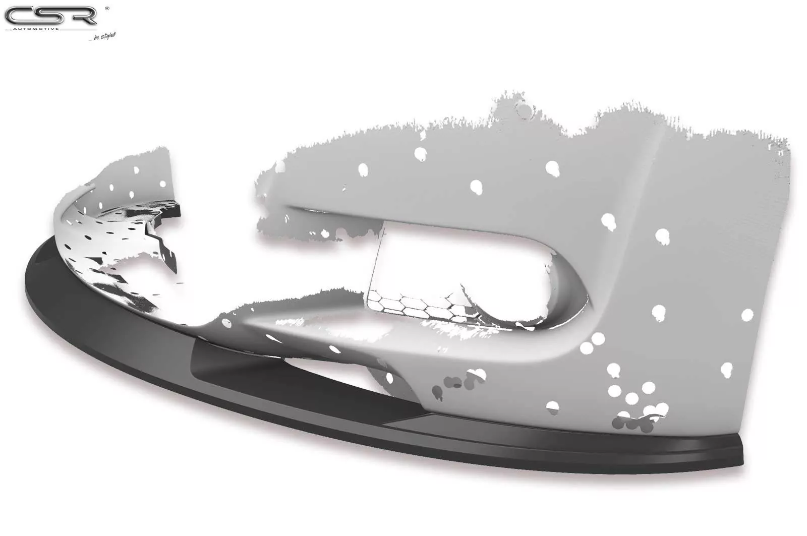 Cup-Spoilerlippe mit ABE für BMW 3er E92/E93 M-Paket CSL372-M Carbon Look (matt)