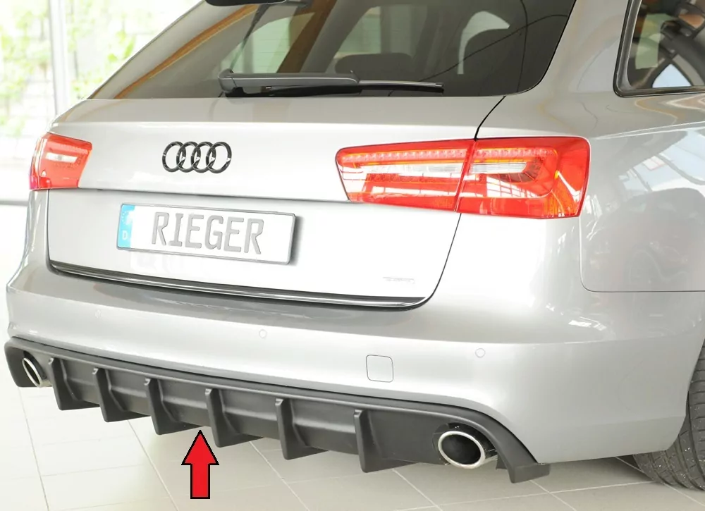 Rieger Heckeinsatz (für Fzg. ohne AHK) für Audi A6 (4G/C7) Lim. 11.10-08.14 (bis Facelift)