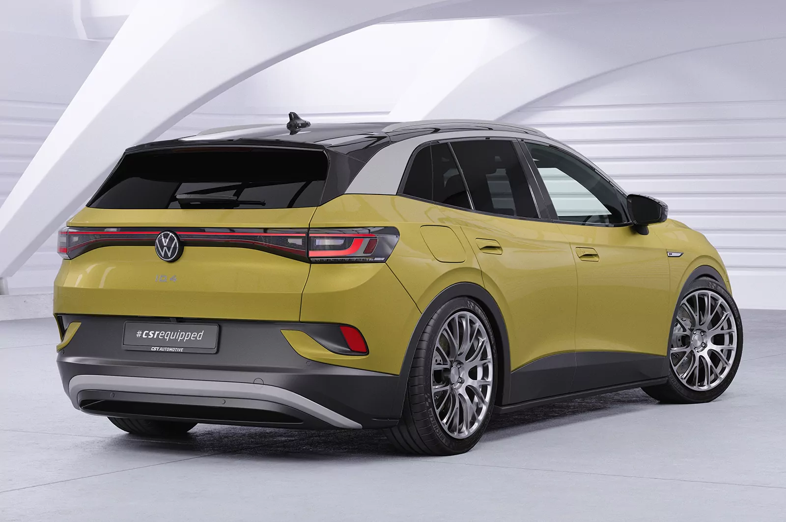 Heckflügel mit ABE für VW ID.4 HF076 Schwarz Strukturiert