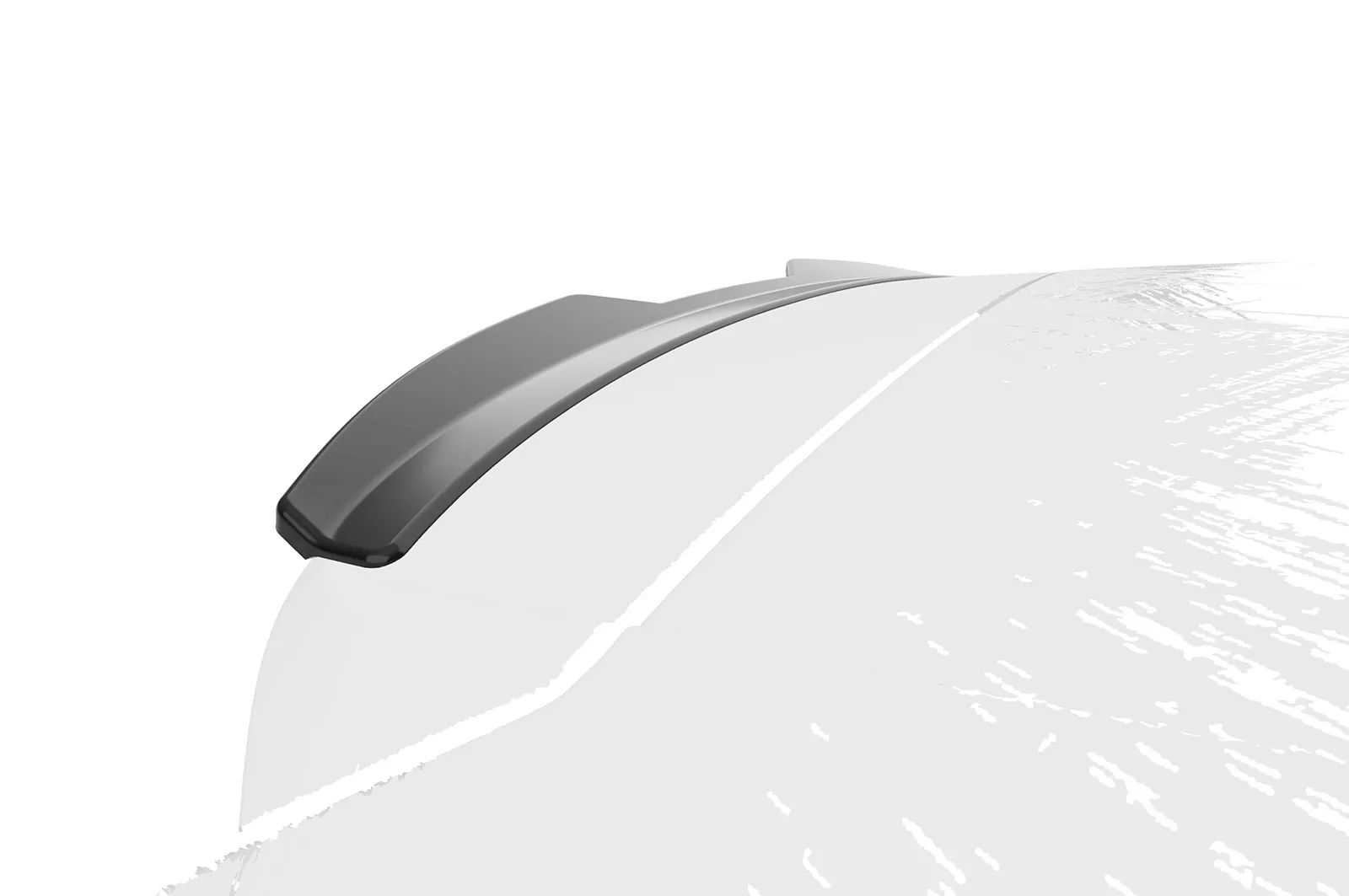 Heckflügel mit ABE fürSkoda Fabia 3 Combi HF885 Schwarz Strukturiert