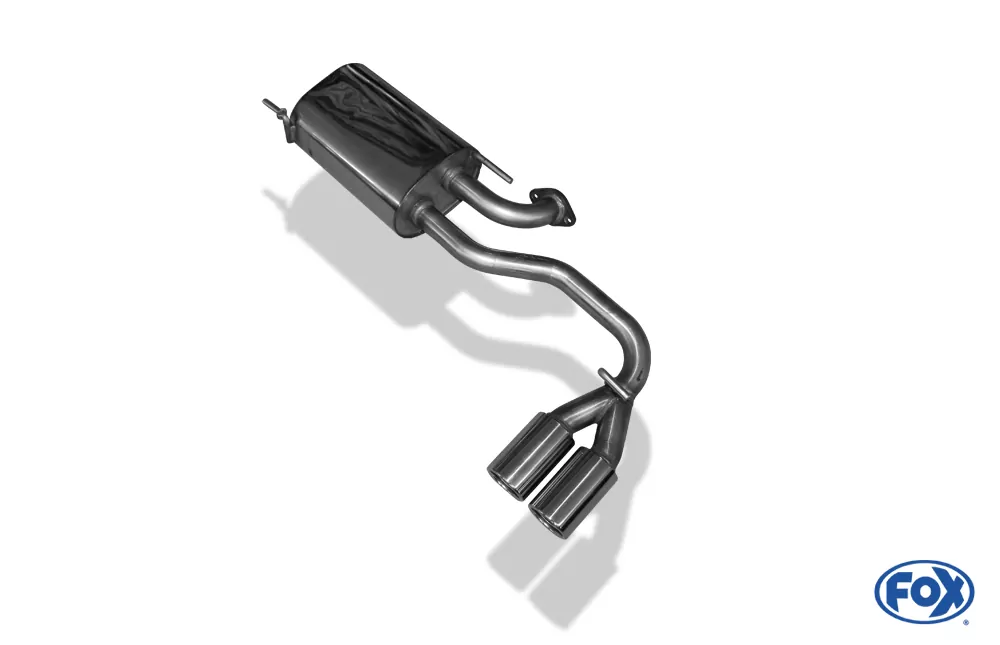 Subaru Justy II für Modelle mit lackierter Stoßstange  Endschalldämpfer quer - 2x76 Typ 13