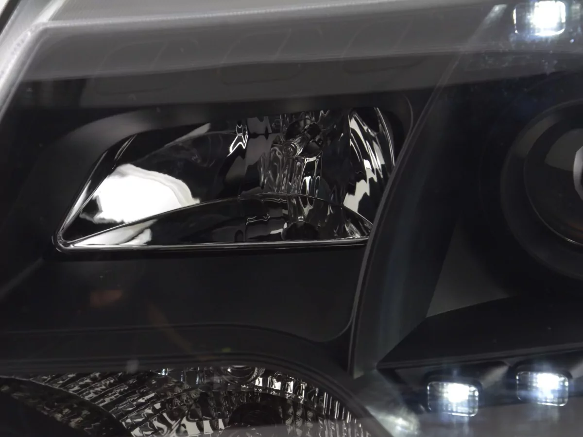 Scheinwerfer Set Daylight LED Tagfahrlicht VW Bus T5 Bj. ab 2009 schwarz