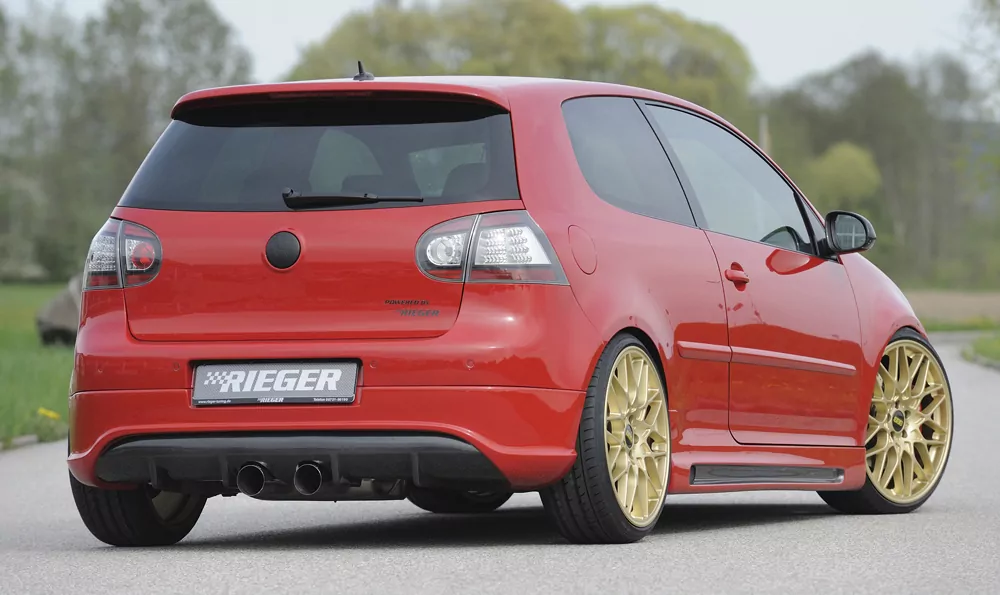 FSW ESD VW Golf V / VI, R-Look  2x90mm mittig für VW Golf 5 3-tür.  1.4l 55/59/66/90/118 kW, 1.6l 75/85 kW,...........