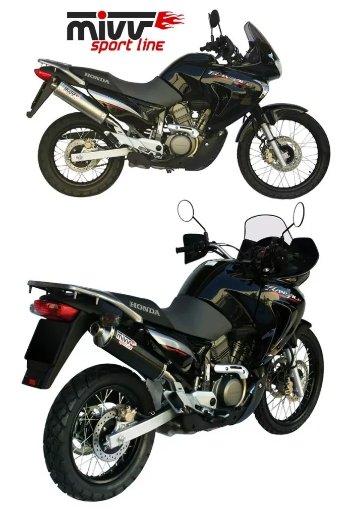 MIVV OVAL In Edelstahl Für HONDA XLV 650 TRANSALP 05-07