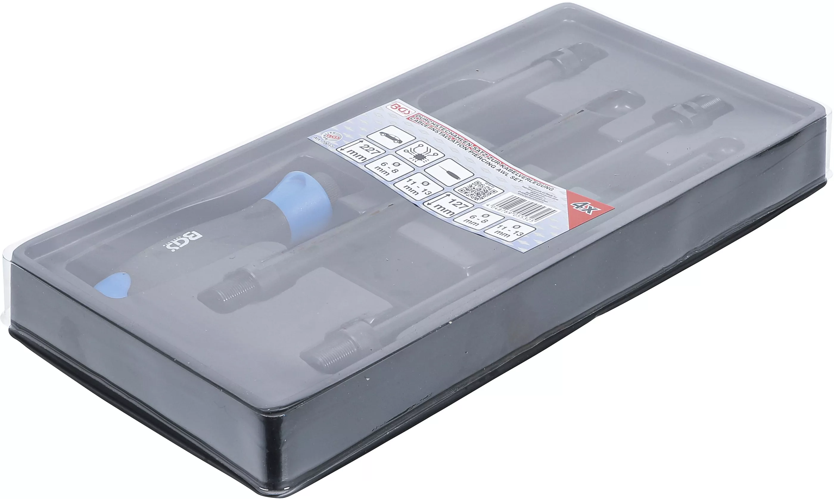 Durchstechahlen-Satz zur Kabelverlegung | 4-tlg.