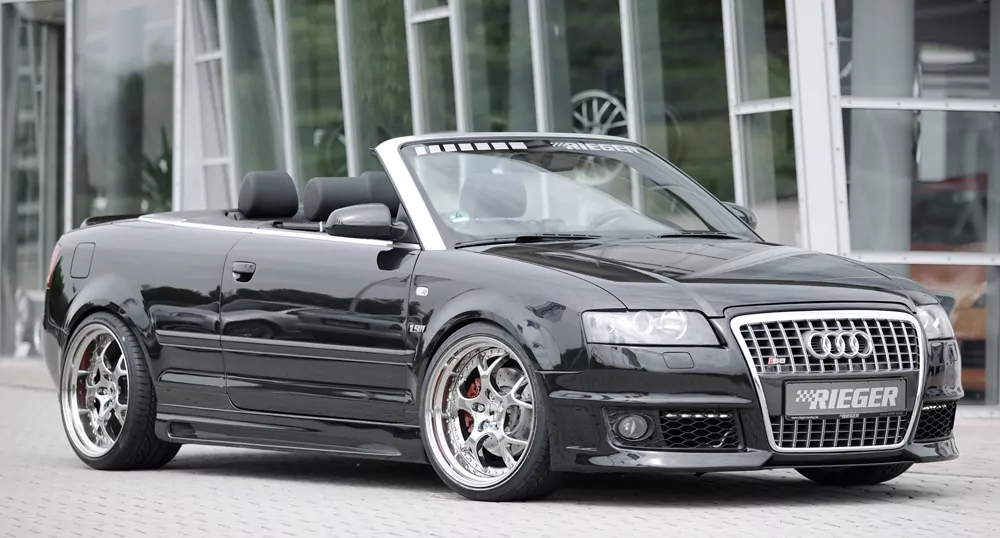 Rieger Seitenschweller rechts  carbon look für Audi A4 (8H) Cabrio 04.02-12.05 (bis Facelift)