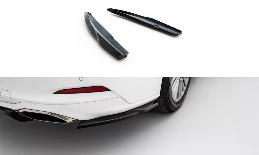 Heck Ansatz Flaps Diffusor Für Ford Focus Vignale Kombi Mk4 Schwarz Hochglanz