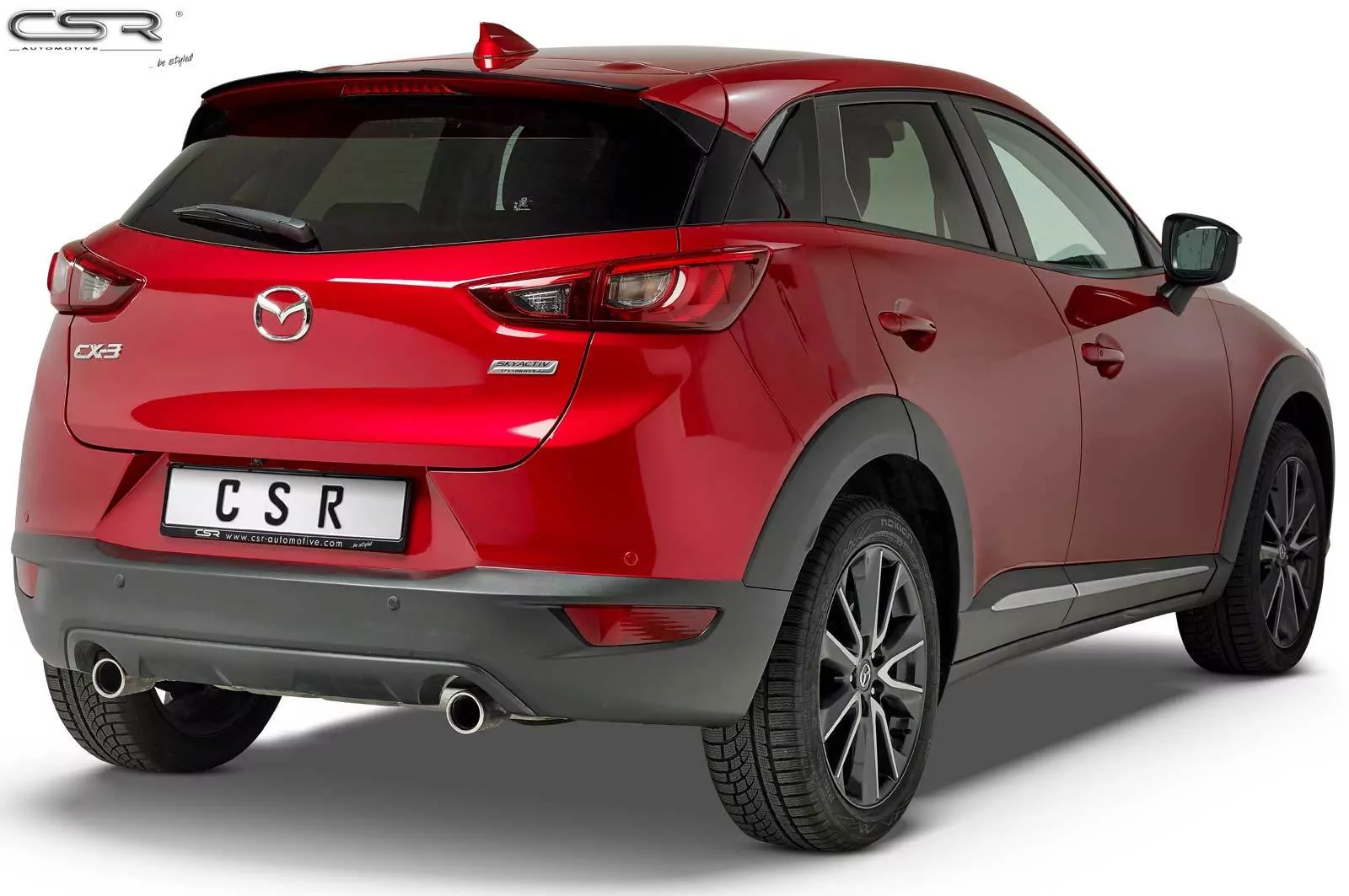 Heckflügel mit ABE für Mazda CX-3 HF678-M Carbon Look (matt)