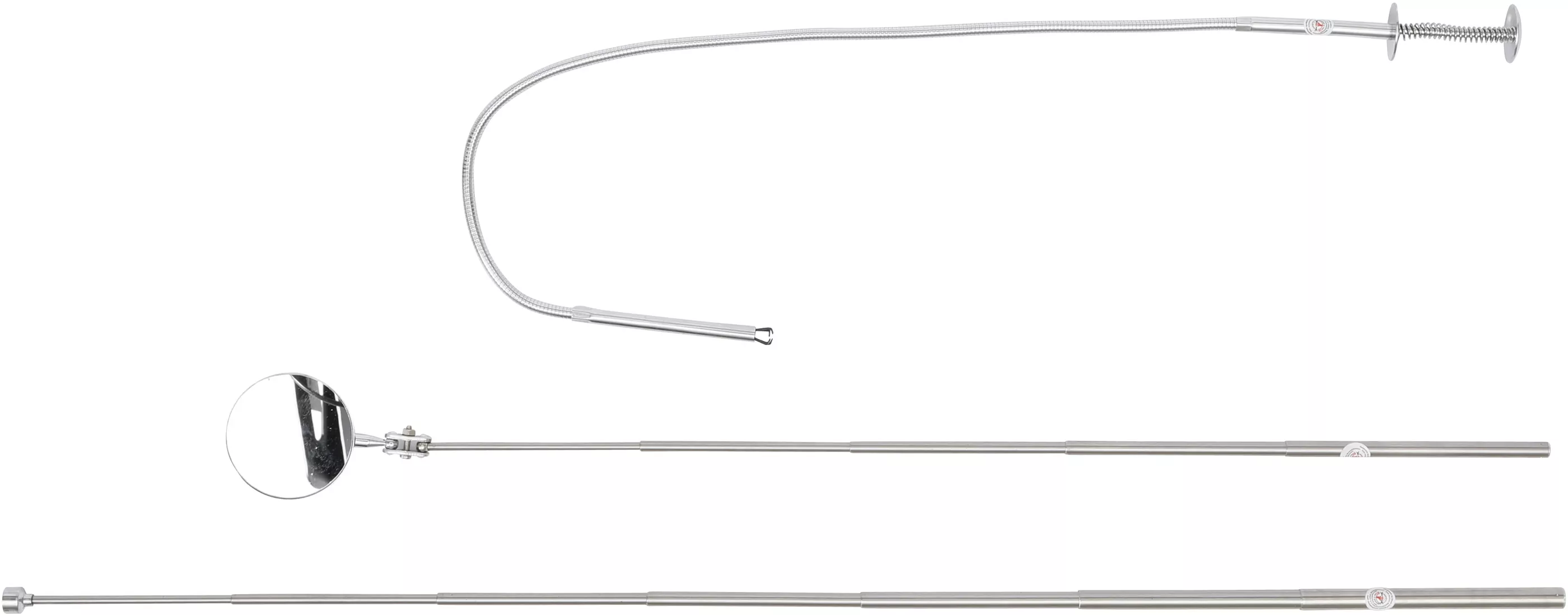 Magnetheber- / Krallengreifer- und Inspektionsspiegel-Satz | 3-tlg.