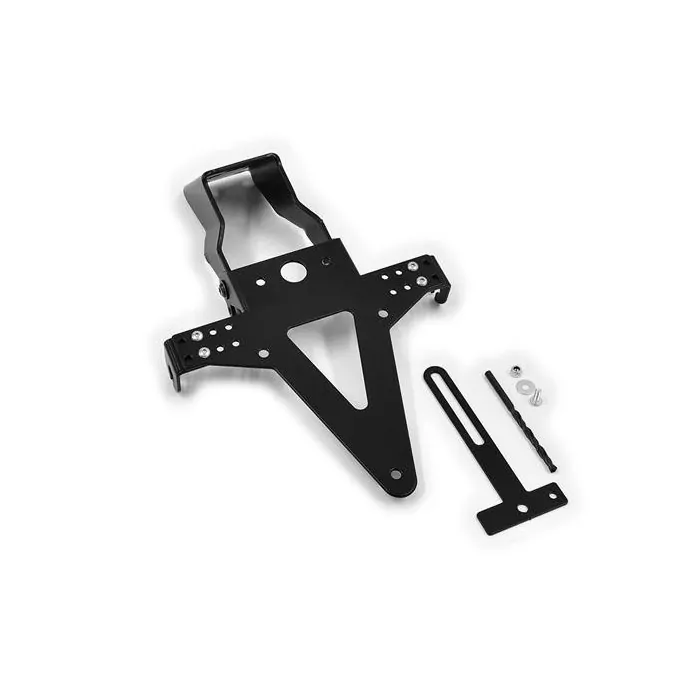Kennzeichenhalter Yamaha R1, Bj. 04-06, Verstellbar, Schwarz, Inkl. Reflektorhalter