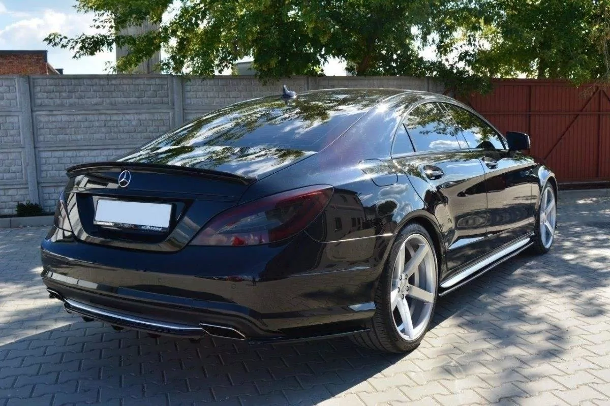 Spoiler CAP Passend Für Passend Für MERCEDES CLS C218 AMG LINE Schwarz Hochglanz Schwarz Hochglanz