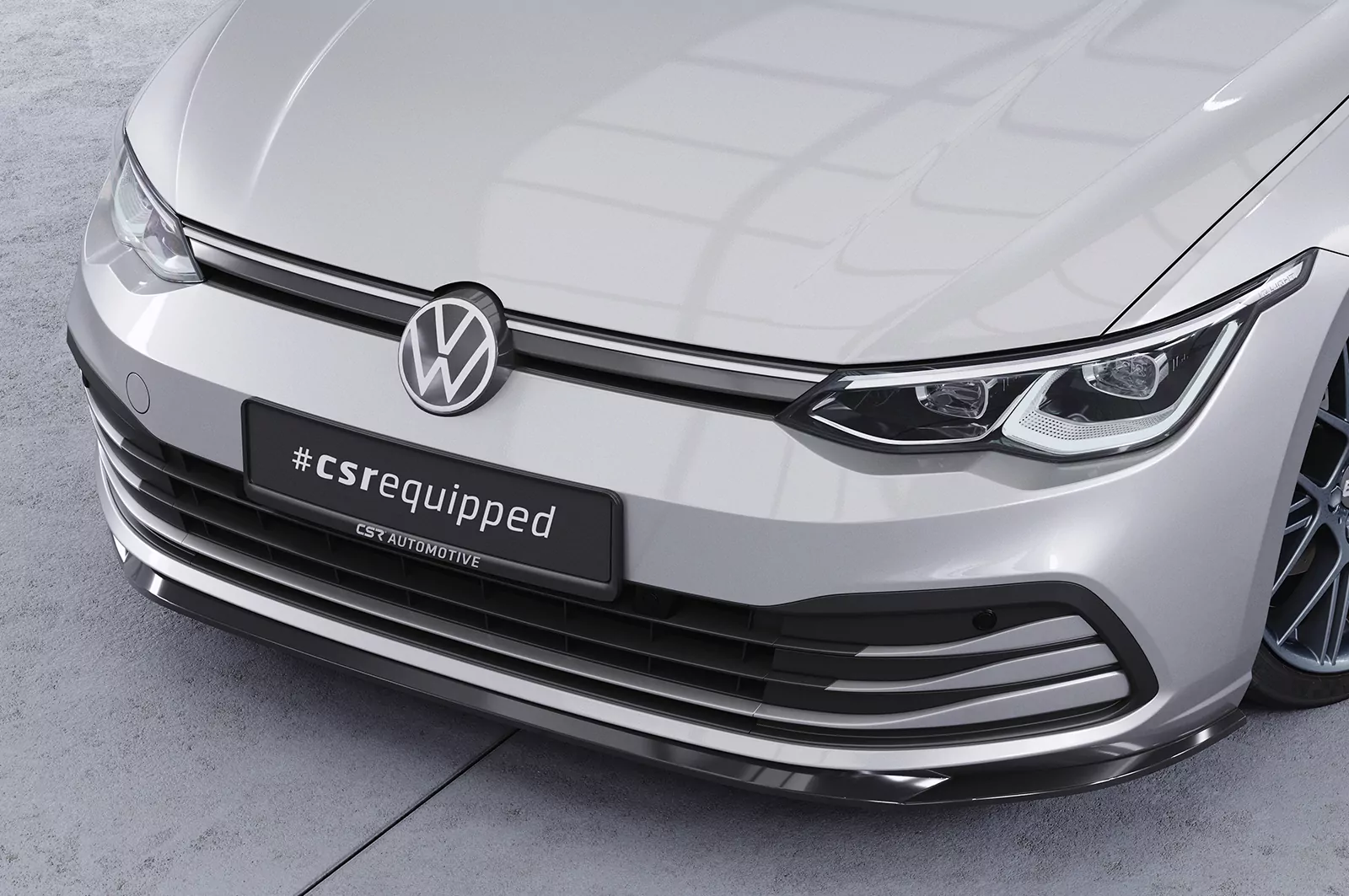 Cup-Spoilerlippe mit ABE für VW Golf 8 (Typ CD) CSL428 Strukturiert (schwarz matt)