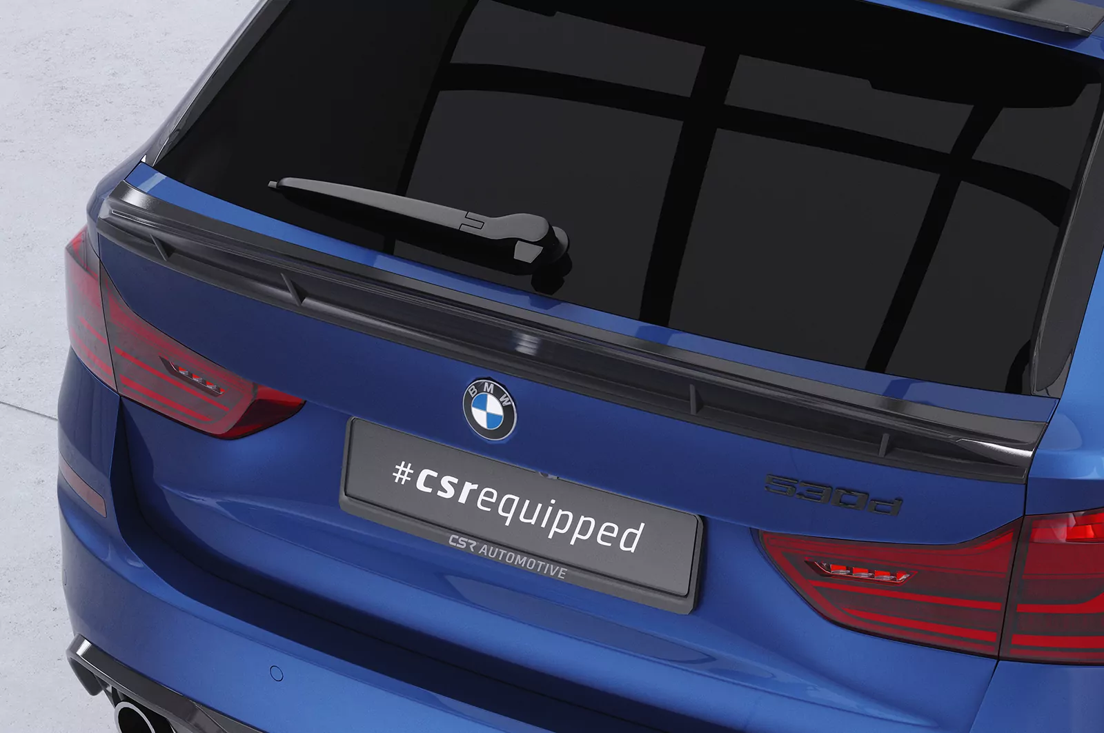 Heckflügel mit ABE für BMW 5er G31 Touring HF072 Schwarz Strukturiert