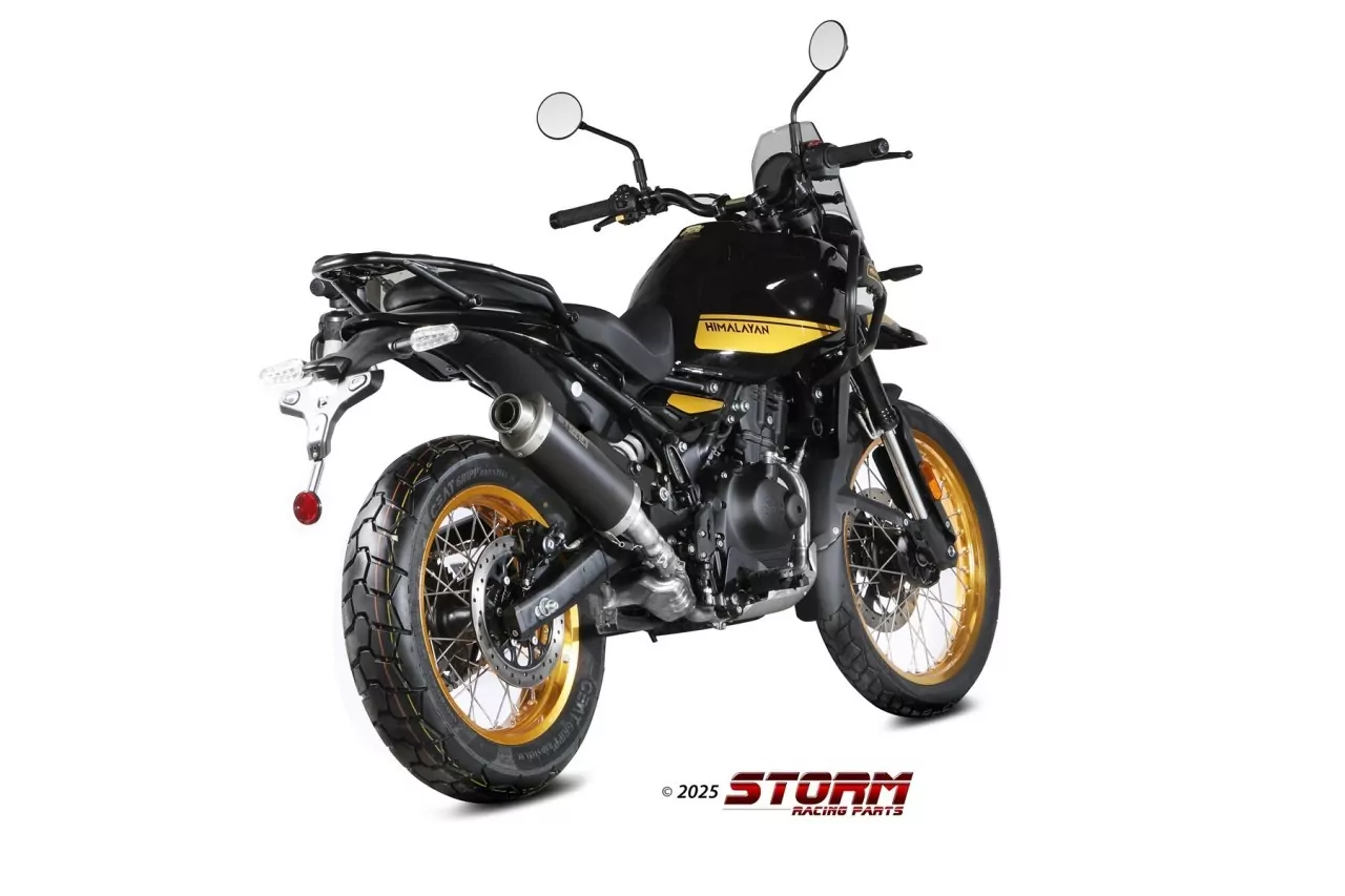 STORM By MIVV Oval Edelstahl Schwarz ROYAL ENFIELD HIMALAYAN 2024